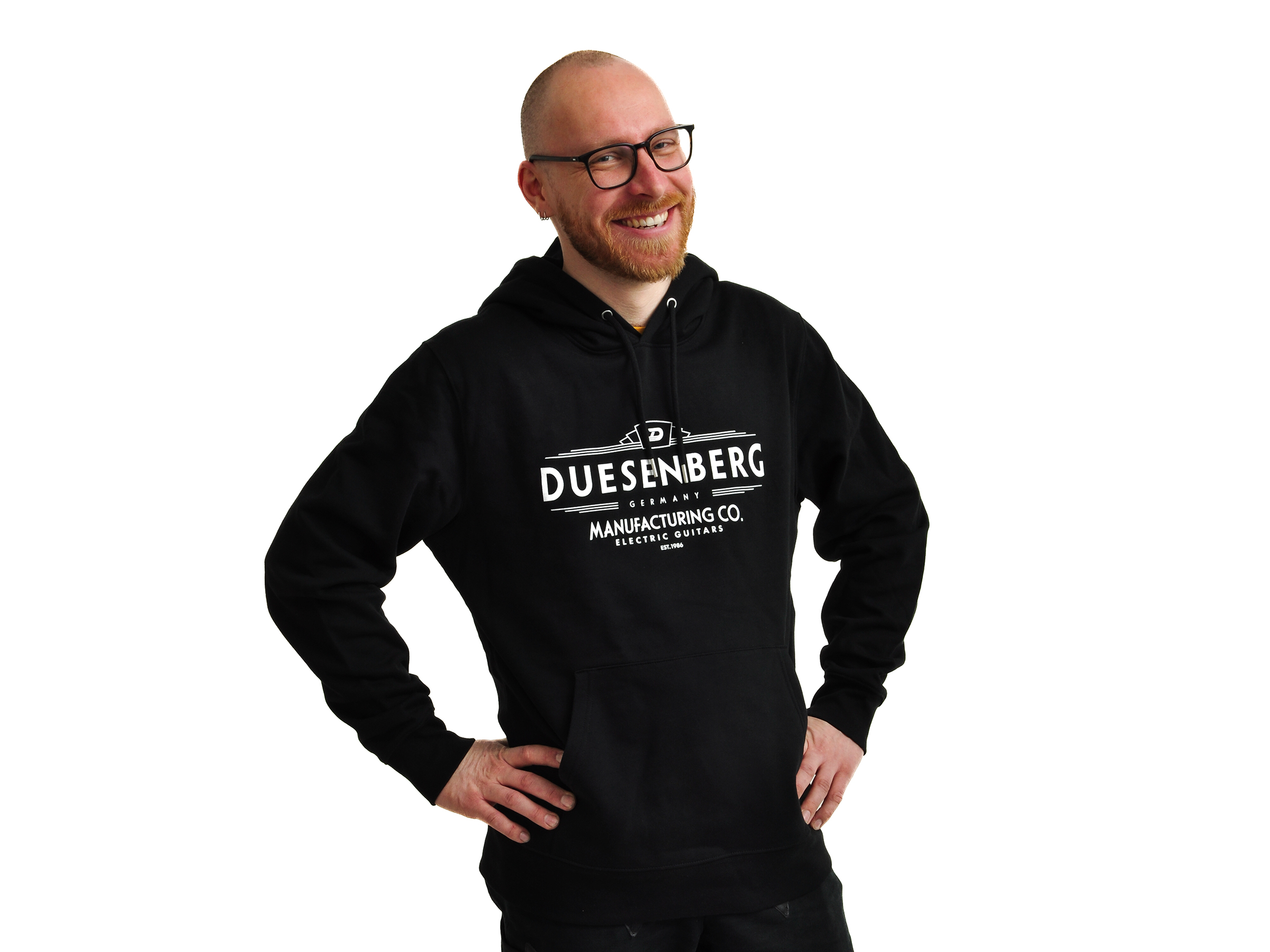 Duesenberg Hoodie "Manufacturing Co." Black (unisex)